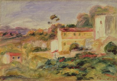 Táj házakkal alkotó: Pierre Auguste Renoir